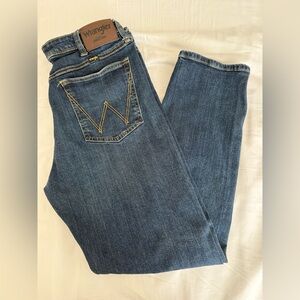 Wrangler Men’s Dark Blue Straight Leg Jeans